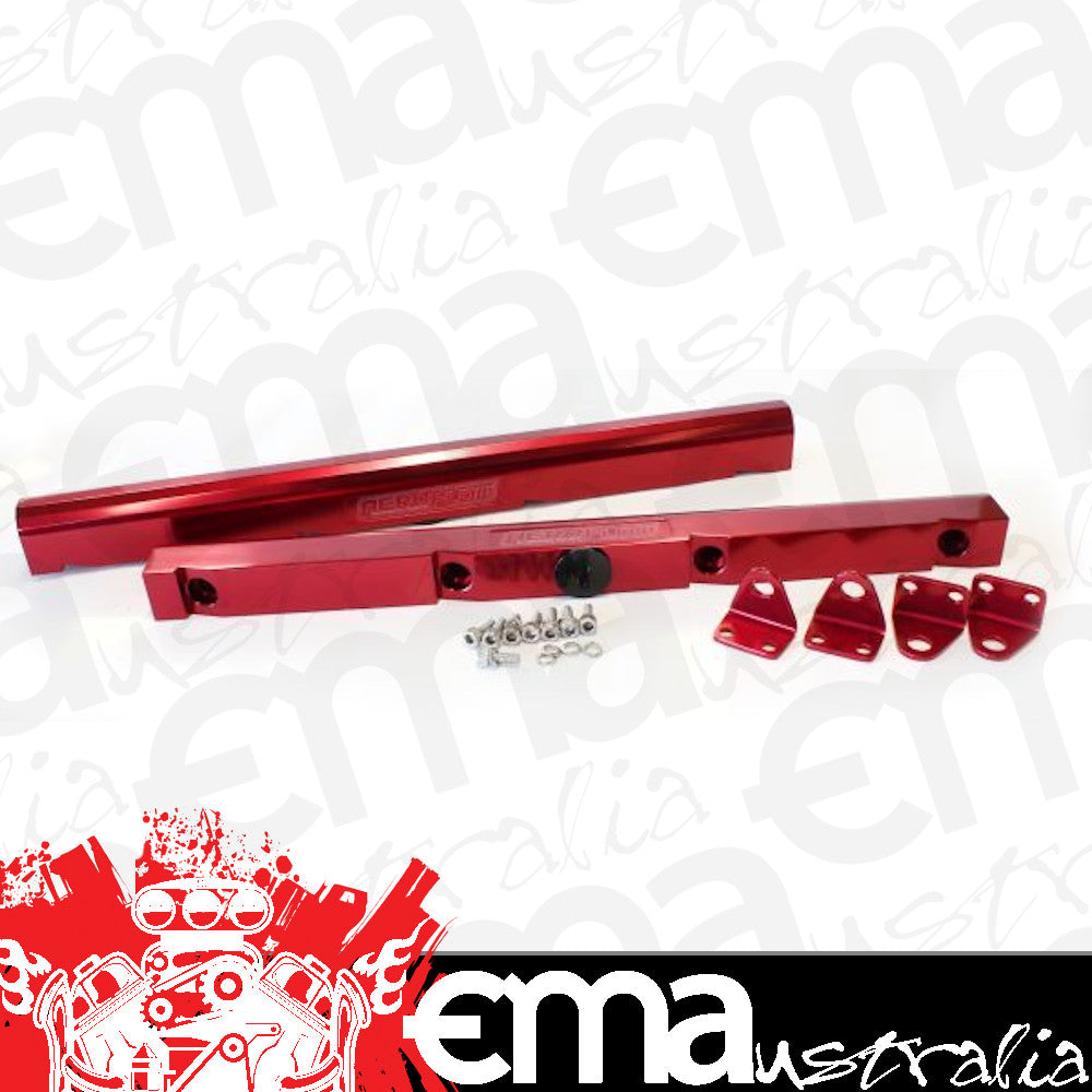 Aeroflow AF64-2005R LS1 Fuel Rails Red