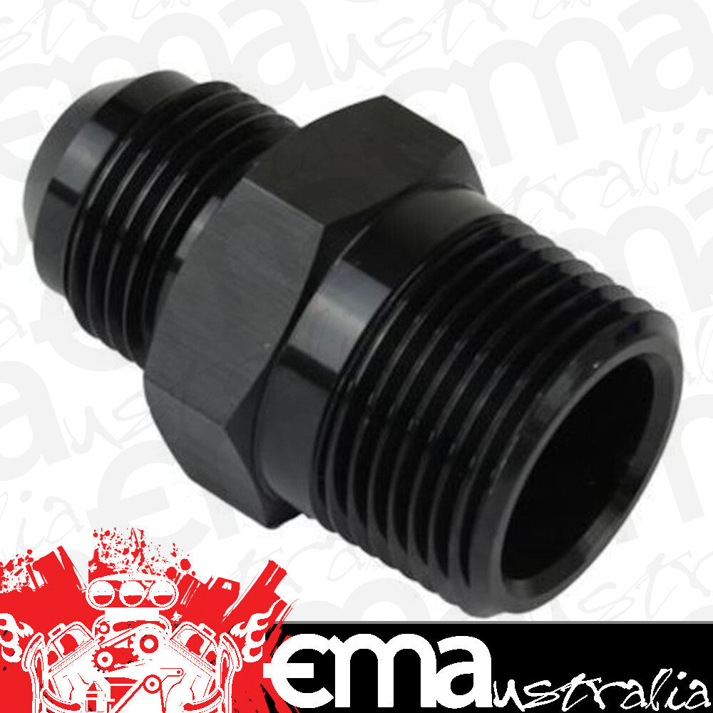 Proflow PFE816-12-08BK Adaptor Male -12AN to 1/2" NPT Straight Black