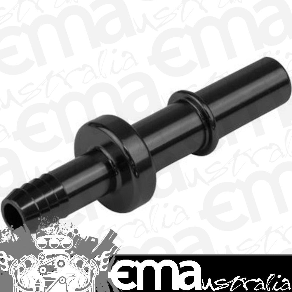 Proflow PFE817-04BK 3/8" Fitting Male Quick Release to 8mm Barb Black