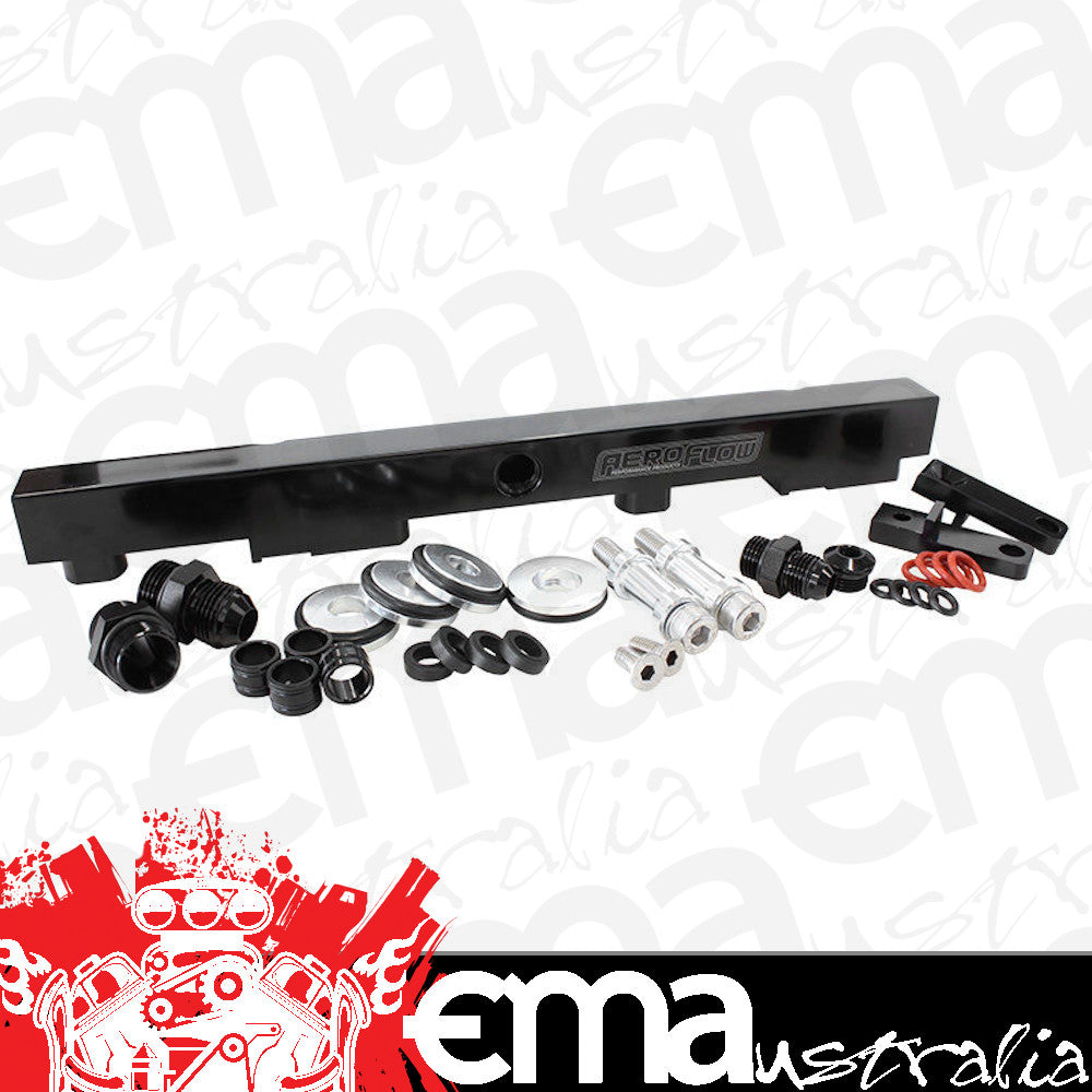 Aeroflow AF64-2009BLK Fuel Rail Kit Suit Sr20 S13 Black Color