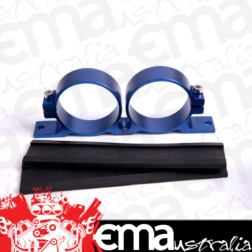 Aeroflow Performance Products AF64-2015 Billet Fuel Pump Bracket Boschblue Dual suits All Bosch
