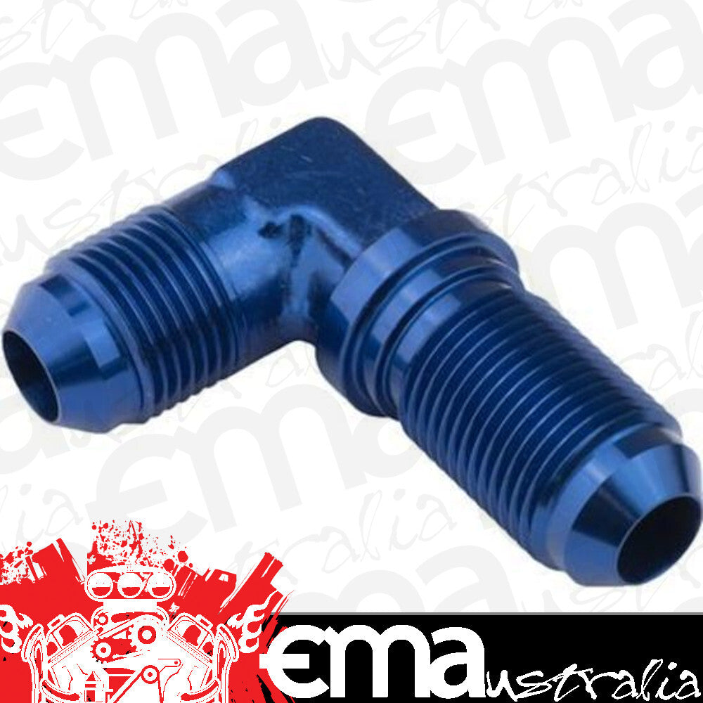 Proflow PFE833-03 90 Degree Adaptor AN Flare -03AN Bulkhead Blue