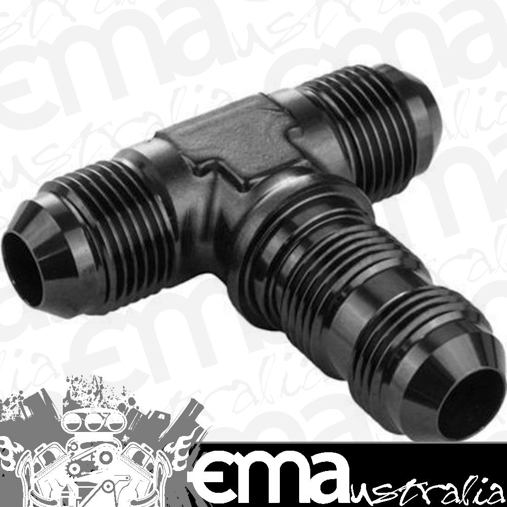 Proflow PFE834-08BK Bulkhead Adaptor AN Flare Tee Flare -08AN Black