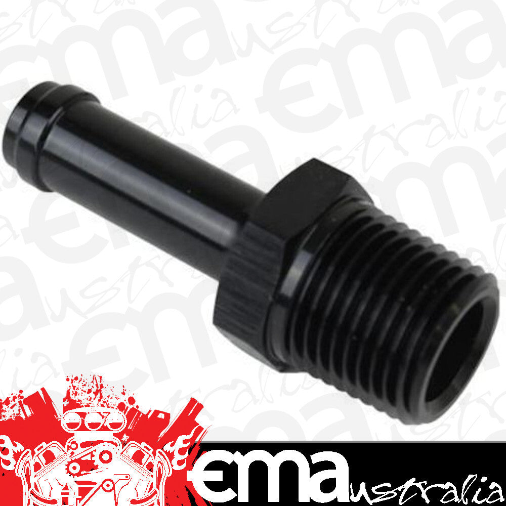 Proflow PFE841-06BK 3/8" Barb Male Fitting to 1/4" NPT Black