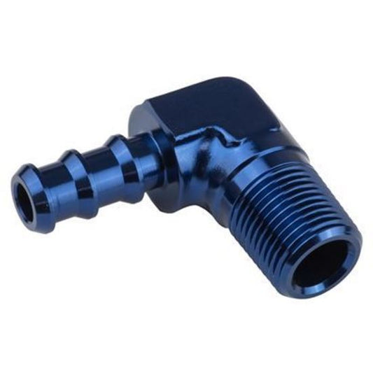Proflow PFE842-12 90 Degree 3/4" Barb Male Fitting to 3/4" NPT Blue
