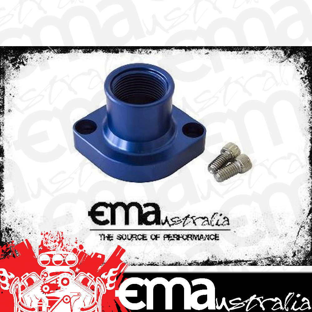 Aeroflow AF64-2021 Billet Thermostat Housing Blue Straight suits 302 351C