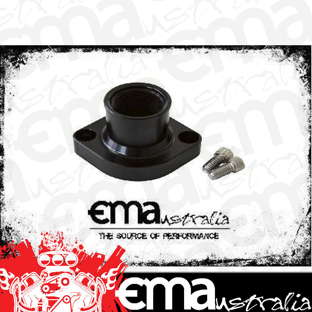 Aeroflow Performance Products AF64-2021BLK Billet Thermostat Housing Black Straight suits 302 351C