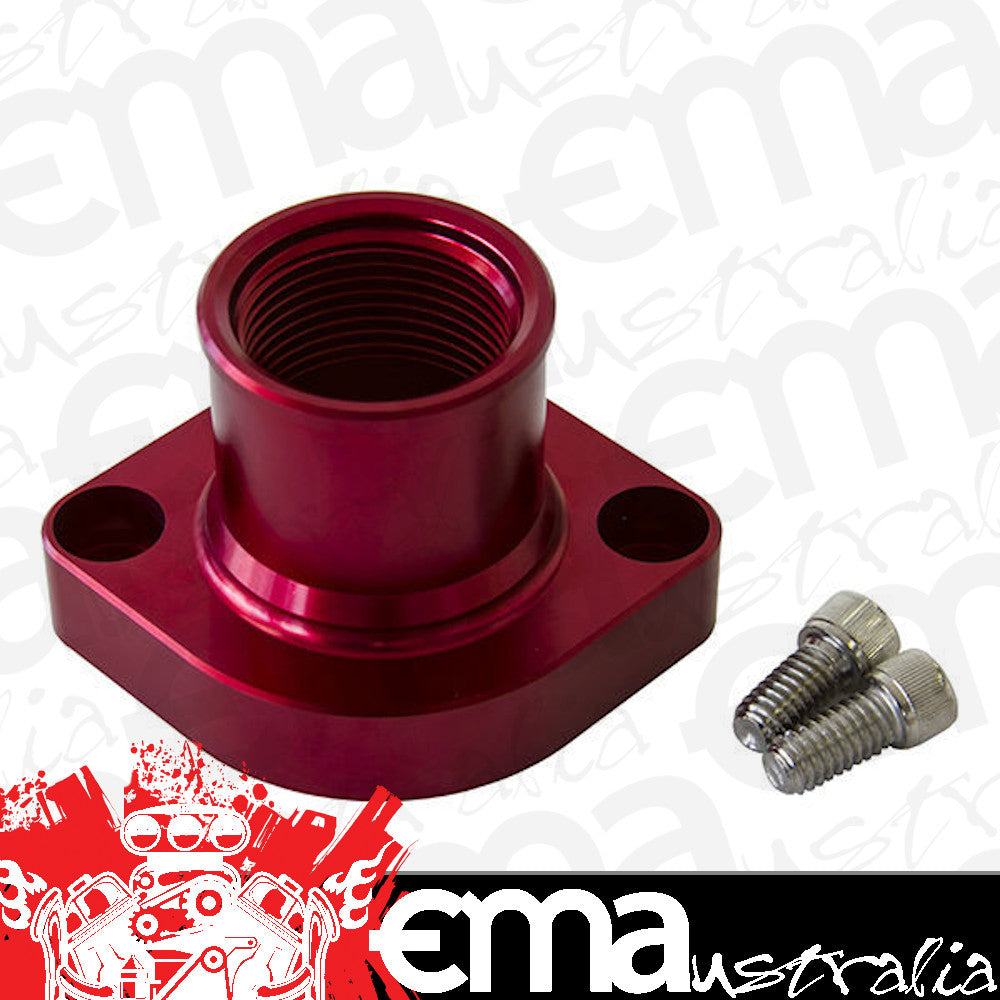 Aeroflow AF64-2021R Billet Thermostat Housing Red Straight Suit 302 351C
