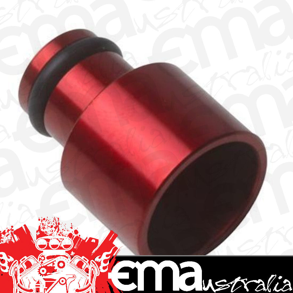 Proflow PFE885 Aluminium Fuel injector Adaptor 11mm Male to 14mm Female Short Red