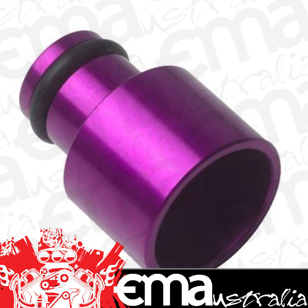 Proflow PFE887 Aluminium Fuel Injector Adaptor 14mm Male to 14mm Female Short Purple