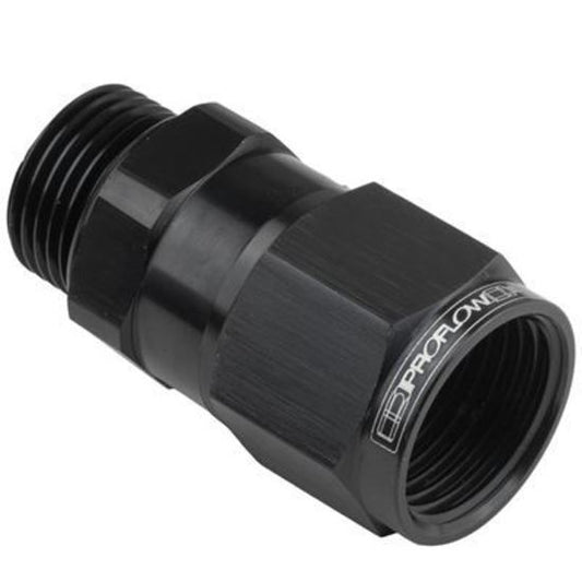 Proflow PFE907-06BK Fitting Adaptor Male -06AN ORB to Female -06AN Black