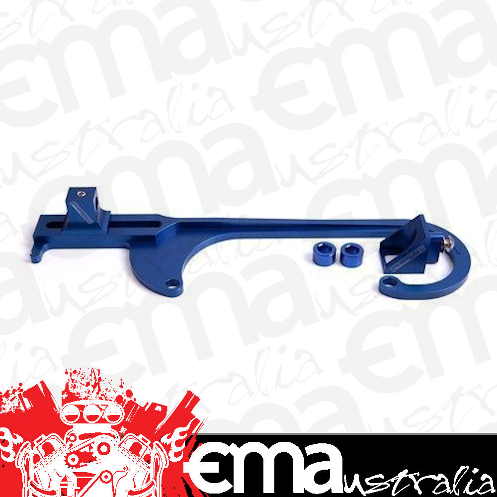 Aeroflow AF64-2026 Billet Throttle Cable Bracket Blue suits 4150 Style Carbs