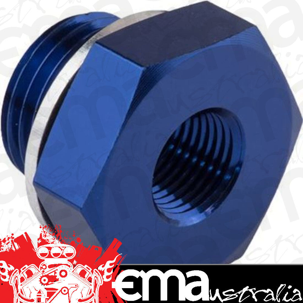 Proflow PFE912-M12-02 Fitting Metric Port Reducer M12 x 1.50 to 1/8" Fitting NPT Blue