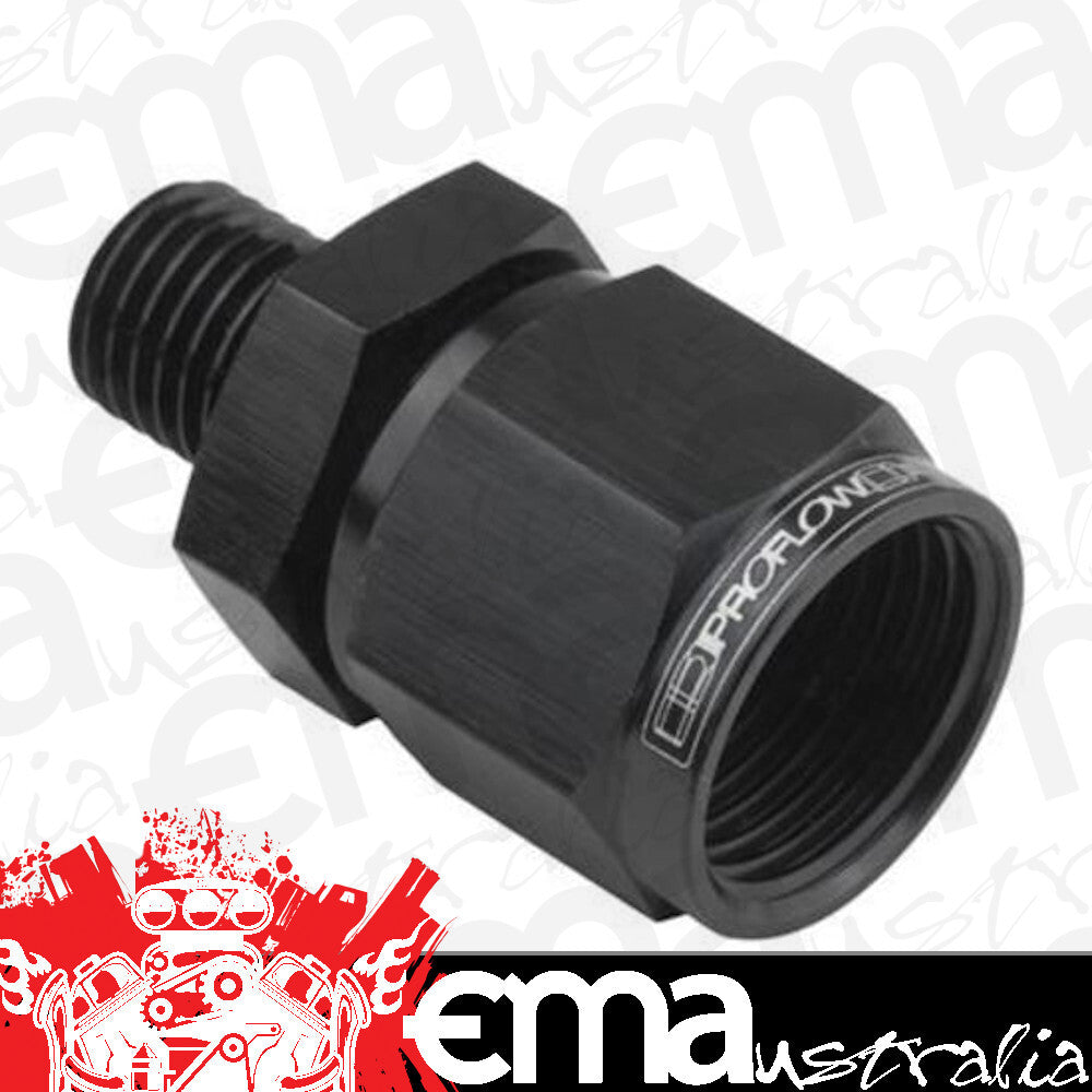 Proflow PFE918-08-M18BK Female Adaptor -08AN Straight Swivel 18mm x 1.50 Black