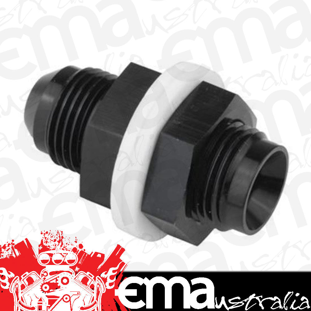 Proflow PFE921-20BK Fitting Fuel Cell Male bulkhead -20AN Black