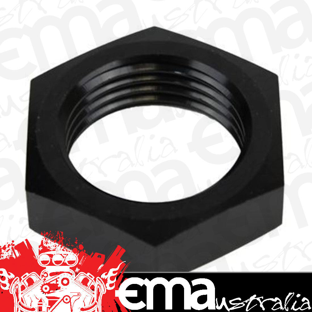 Proflow | PFE924-04BK | Aluminium Bulkhead AN Nut -04AN Black