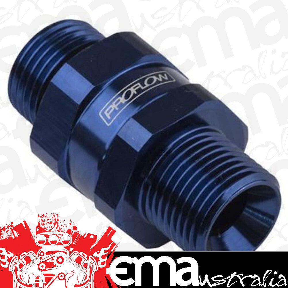 Proflow PFE927-08 Fitting Male Swivel adaptor 18mm x 1.50 to Male -08AN Blue
