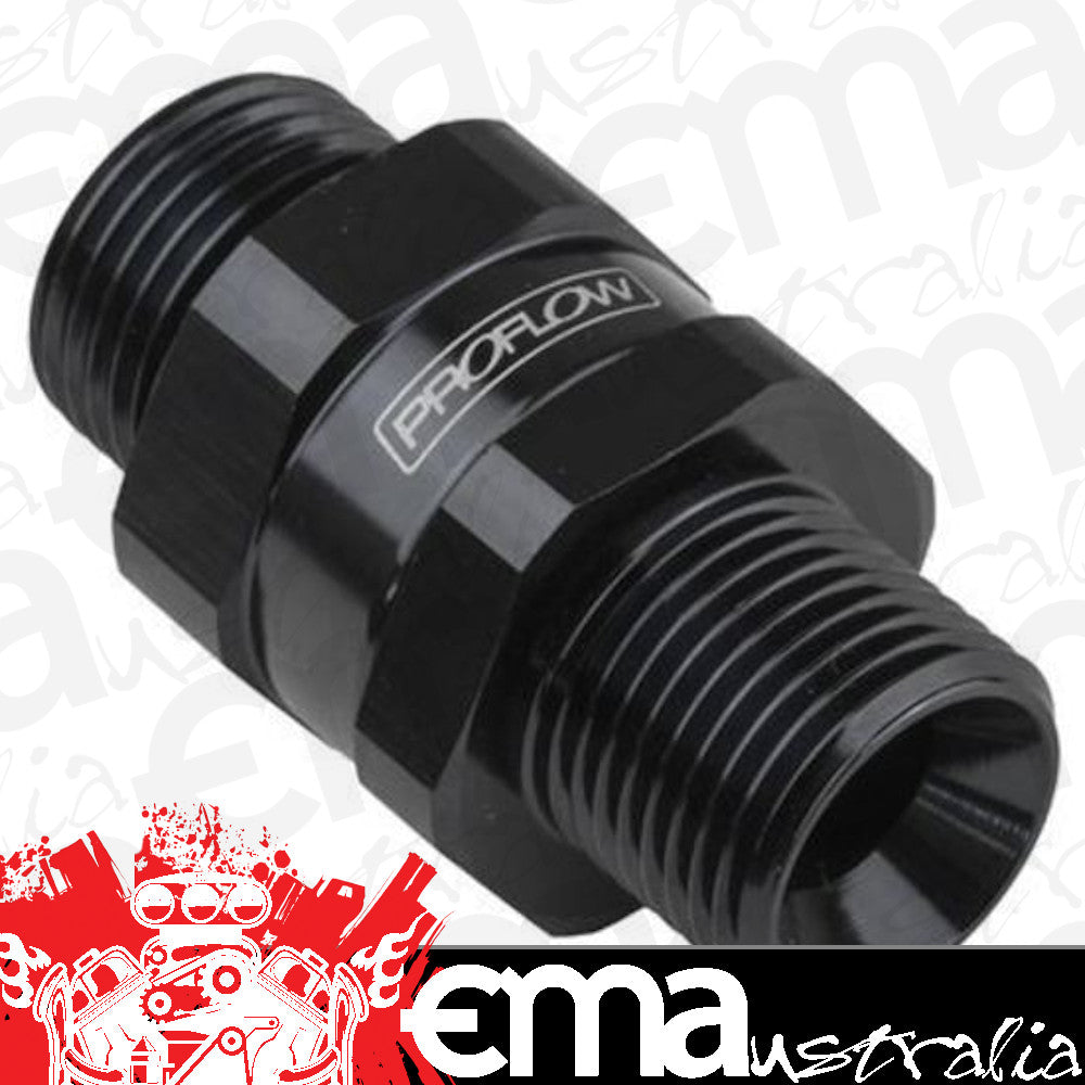Proflow PFE927-10BK Fitting Male Swivel adaptor 18mm x 1.50 to Male -10AN Black