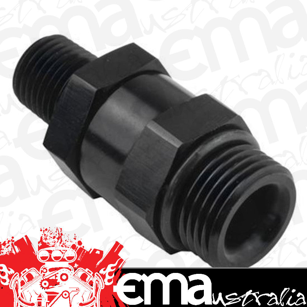 Proflow PFE928-10-06BK Fitting Male 3/8" NPT to Fitting Male -10AN O-Ring Swivel Black