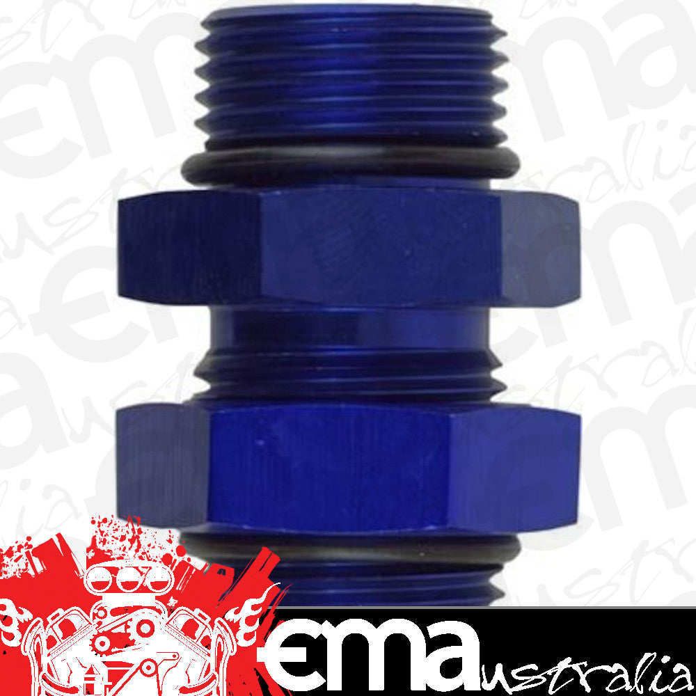 Proflow PFE929-12 O-Ring Union Male -12AN to Male -12AN Blue