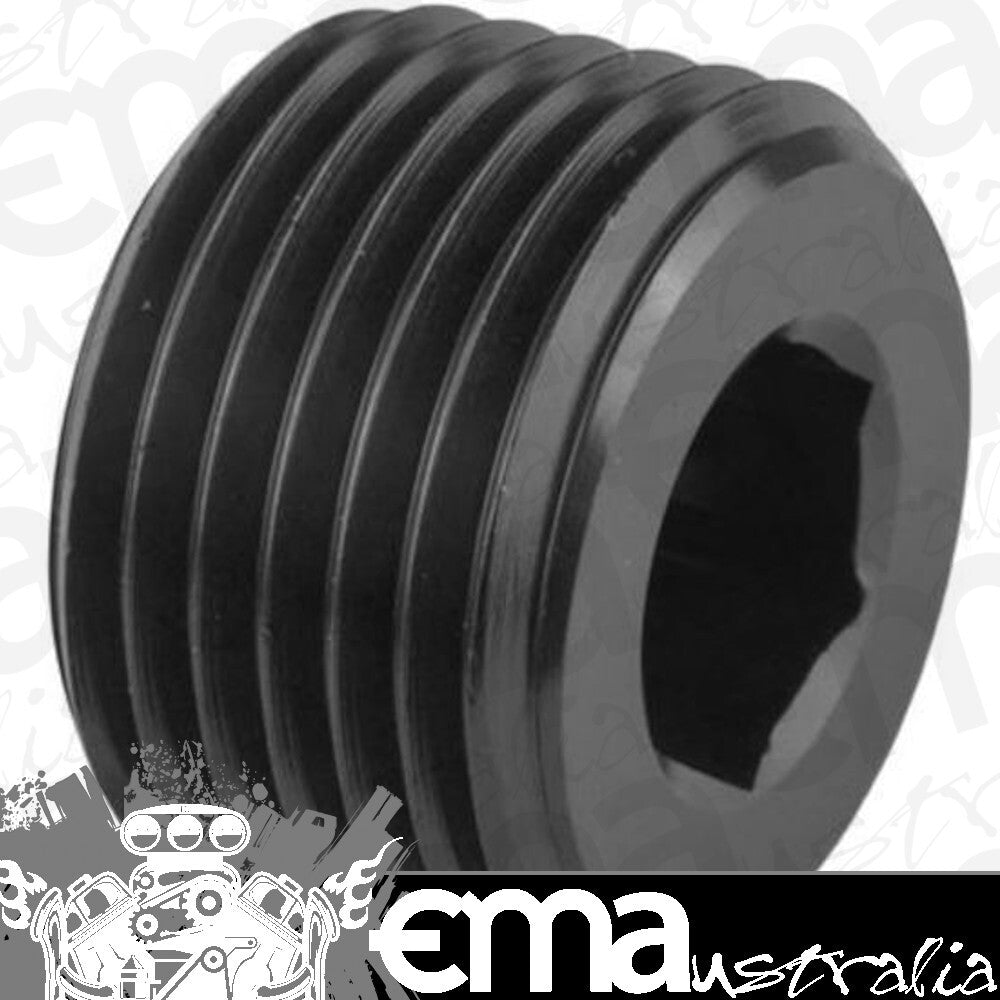 Proflow PFE932-01BK Fitting Aluminium Socket Plug 1/16" NPT Black