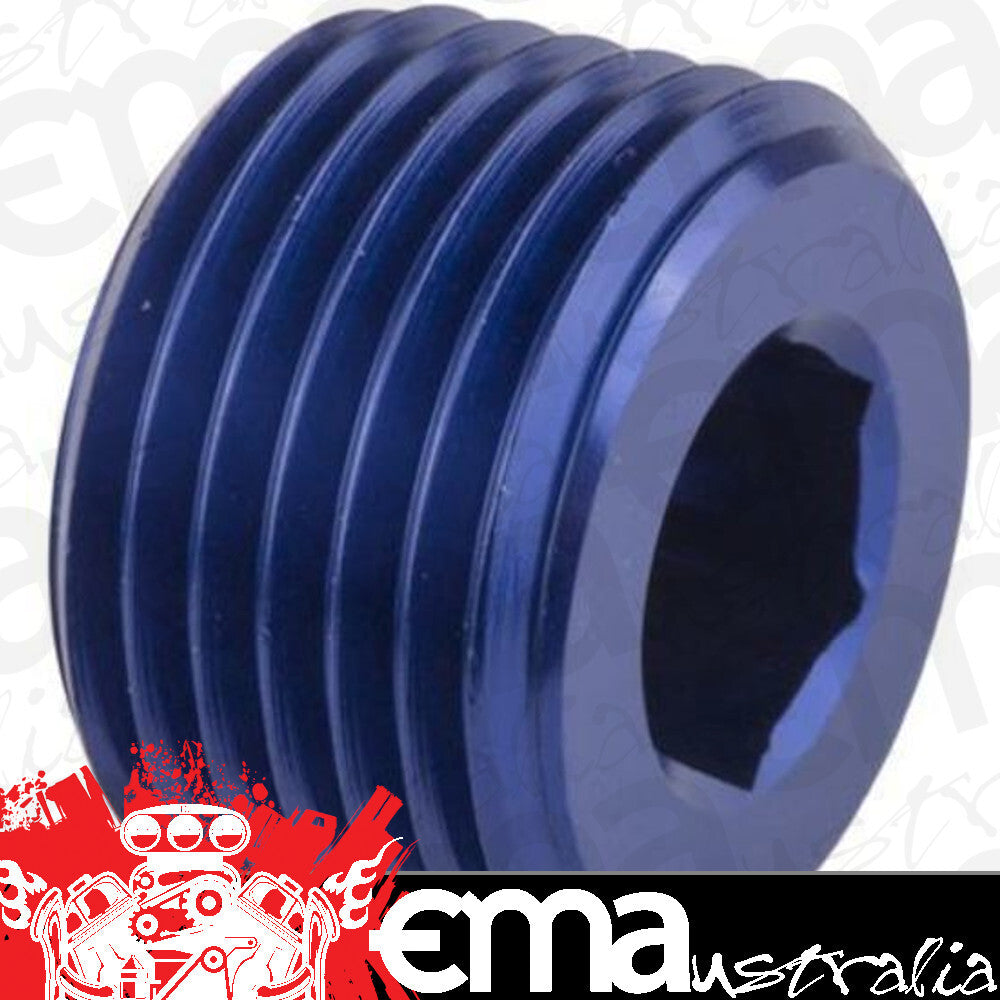 Proflow PFE932-04 Fitting Aluminium Socket Plug 1/4" NPT Blue