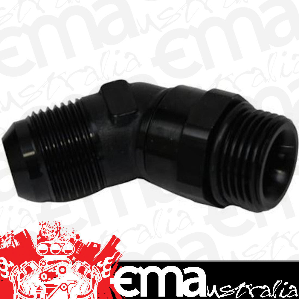 Proflow PFE948-06-04BK Adaptor Male -06AN 45 Degree to -04AN Thread Swivel Black