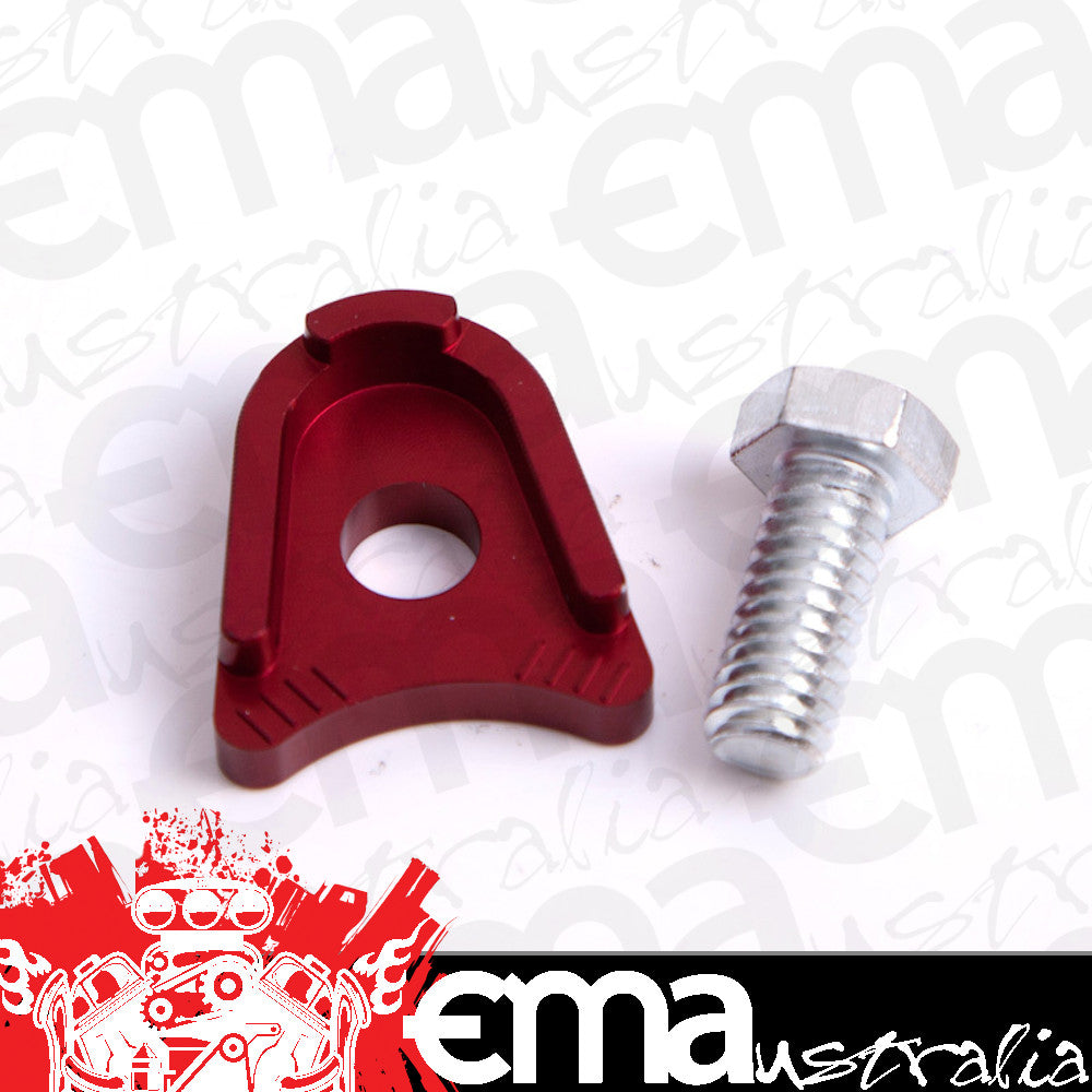 Aeroflow AF64-2035R Billet Distributor Hold Down Red Clamp Ford Windsor & 351C