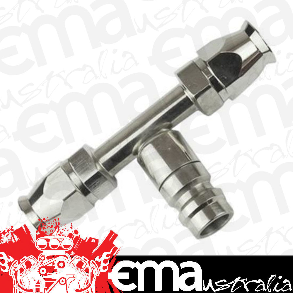 Proflow PFEAC110-10CP Hose End Air Conditioning 304 Stainless Straight Inline Charge Port -10 Chrome
