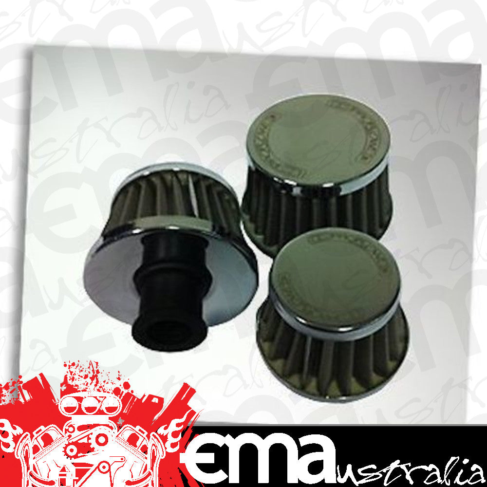 Proflow PFEAF-3812S Mini Air Filter Breather 38mm High 12mm (0.47') Neck Stainless