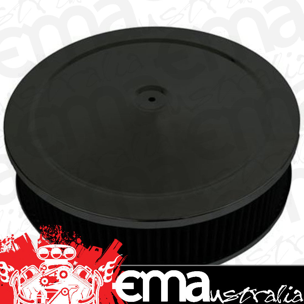 Proflow PFEAF-6350076BKK Air Filter Assembly Round 14" x 3" Black