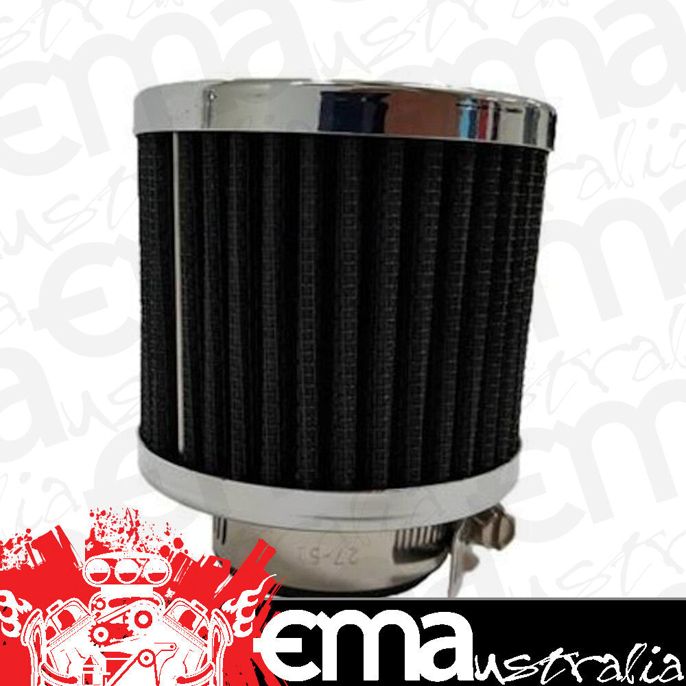 Proflow PFEAF-7535C Breather Filter Chrome / Black 70mm High 35mm (1-3/8") Neck