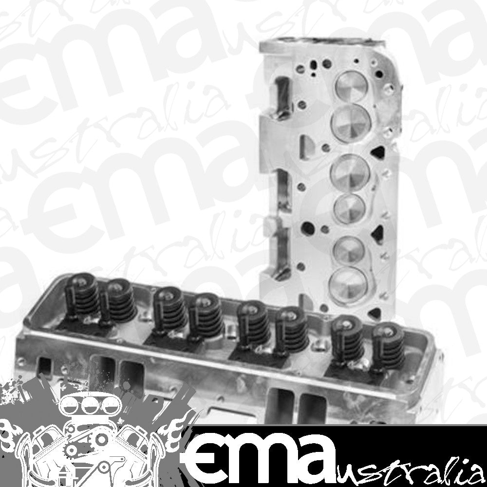 Proflow PFEAHC20064SP Cylinder Heads AirMax 200 535HP Aluminium Assembled 64cc Chamber Straight Plug 200cc Intake Runner SB Chevrolet Pair