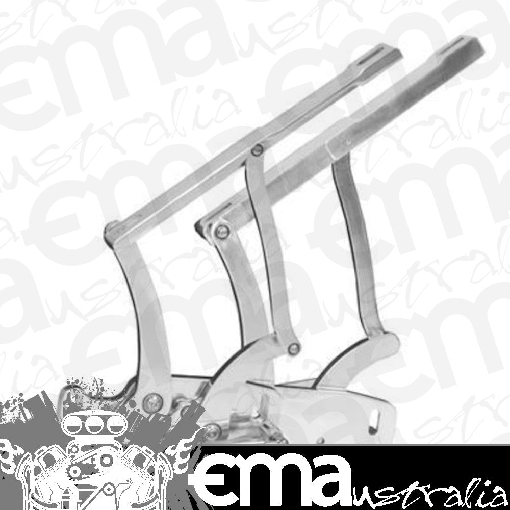 Proflow PFEBHFD01P Bonnet Hinge Kit Billet Aluminium For Ford Mustang 64-66 Polished