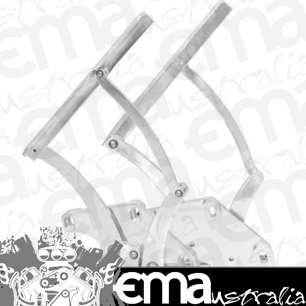 Proflow PFEBHFD03P Bonnet Hinge Kit Billet Aluminium For Ford Mustang 71-73 Polished