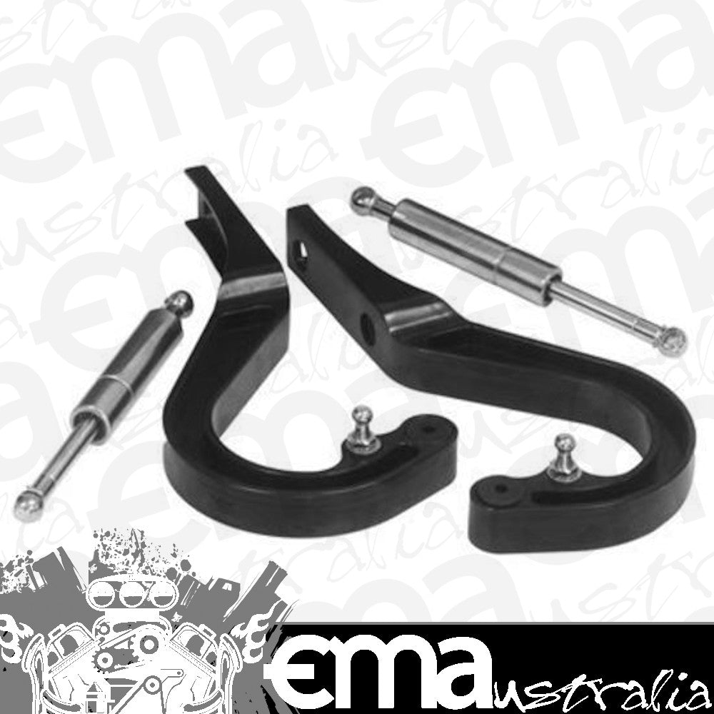 Proflow PFEBHGM05BK Boot Hinge Kit Billet Aluminium Chev Camaro 67-69 Black