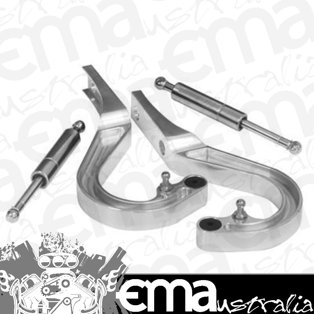 Proflow PFEBHGM05P Boot Hinge Kit Billet Aluminium Chev Camaro 67-69 Polished