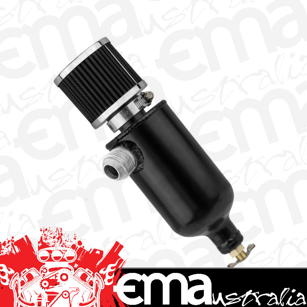 Proflow PFECCT075ANBK Oil Breather Pro Tank Aluminium 0.75L -12AN Male Black