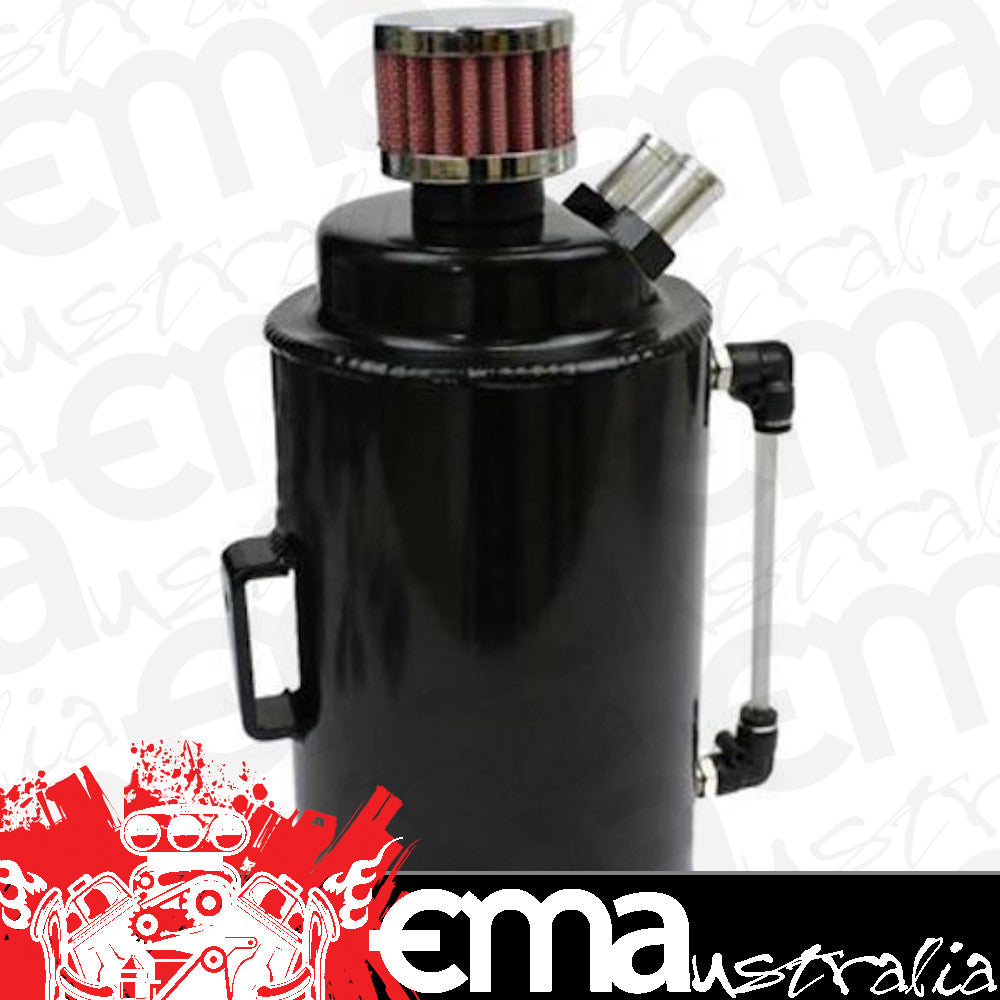 Proflow PFECCT2BK Oil Breather Catch Tank 2L w/Breather Black