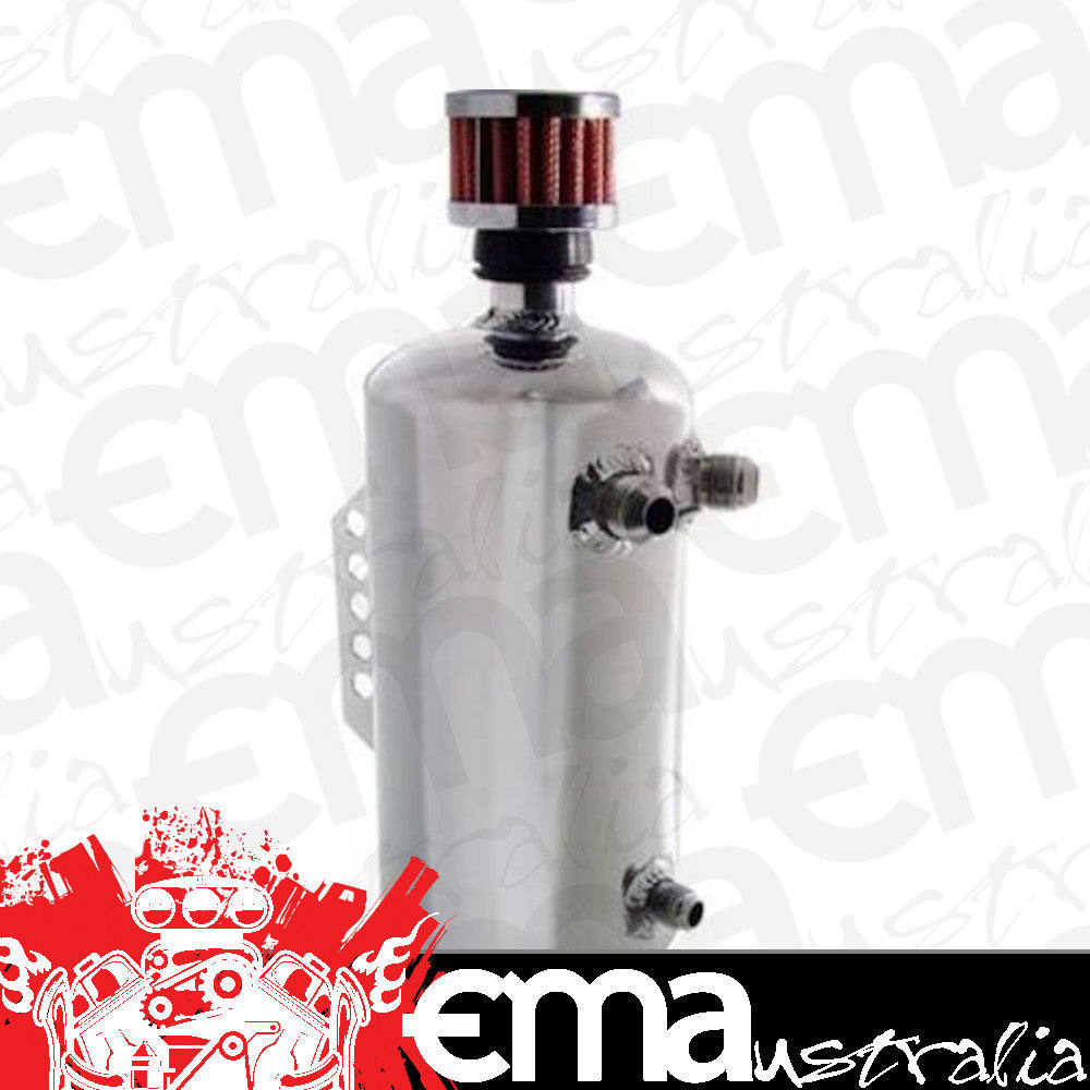 Proflow PFECCT2RP Oil Breather Catch Tank 2L w/AN Hose Ends & Breather Polished