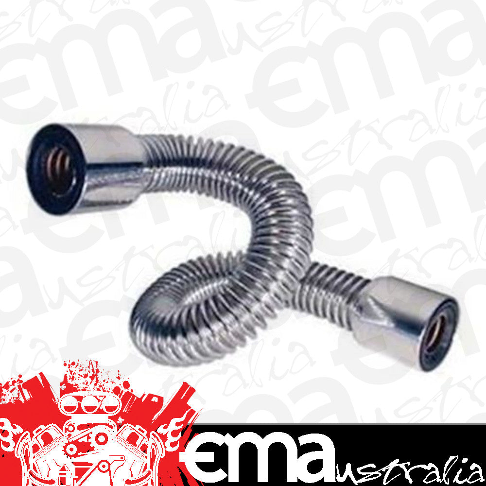 Proflow PFECHR12 Radiator Hose Flexible Stainless Steel Chrome Kit .12" Length