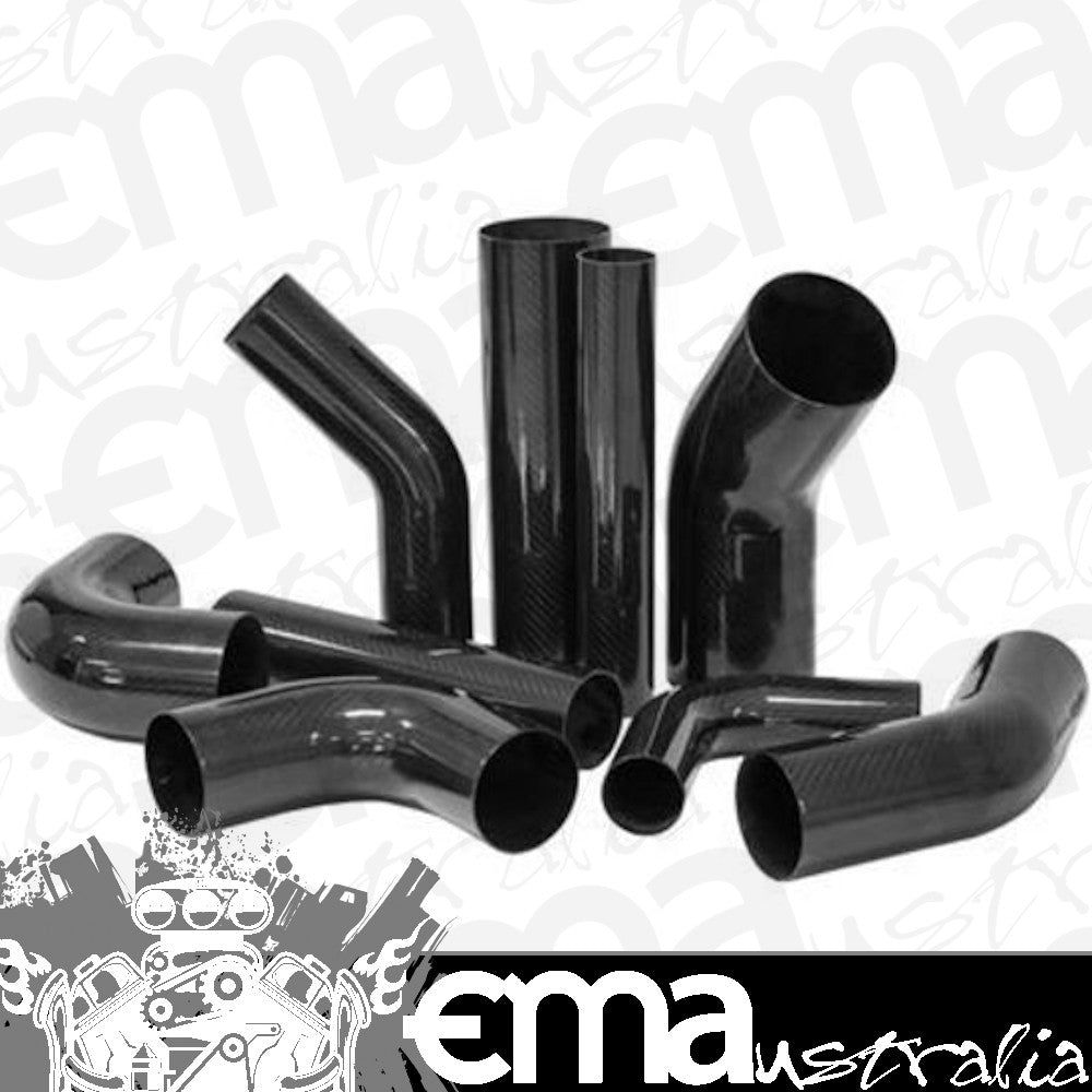 Proflow PFECT102-350 Carbon Fibre Air Intake Tube 3.50" 45 Degree Elbow