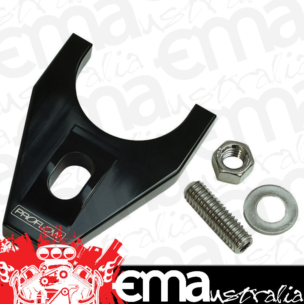 Chev small & big block V8 Distributor Hold-Down Clamp Billet Aluminium Black Stud Mount For Chevrolet Small/Big Each Proflow PFEDC032BK