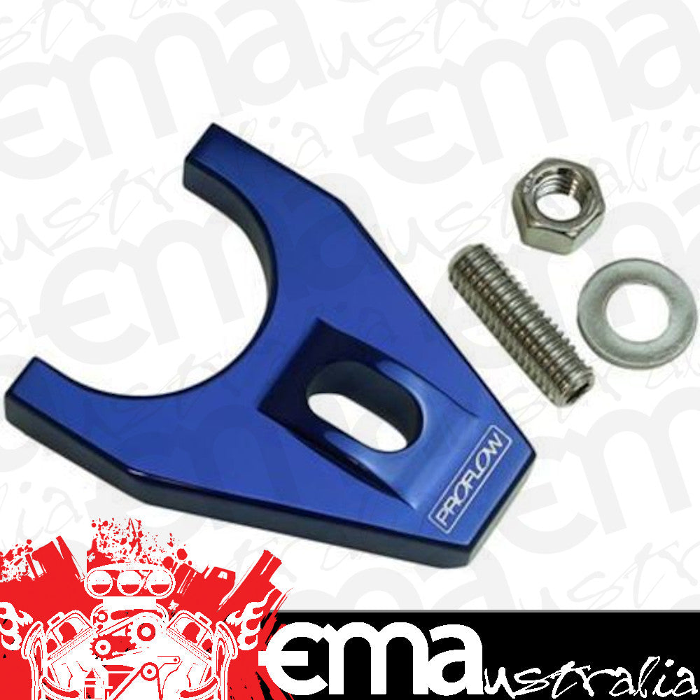 Proflow PFEDC035B Distributor Hold-Down Clamp Billet Aluminium Blue Stud Mount SB For Ford Each