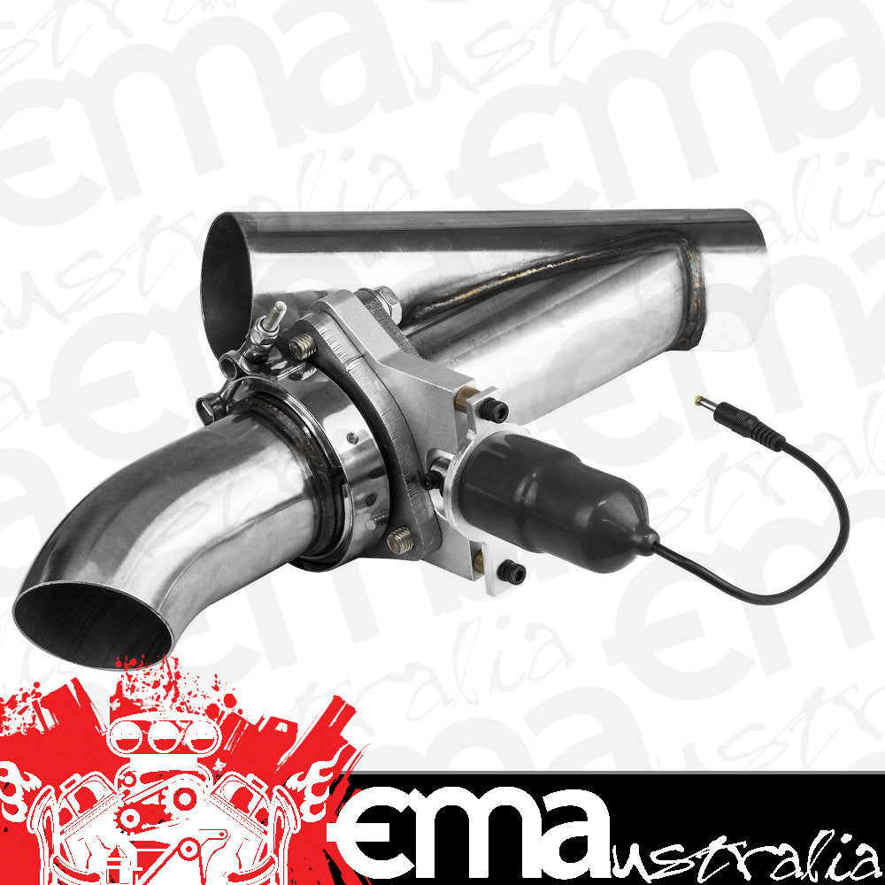 Proflow PFEEEC250 Single Exhaust Cutouts Electric Aluminium Bolt On 2 5 " Diameter Stainless Steel Tubing Kit