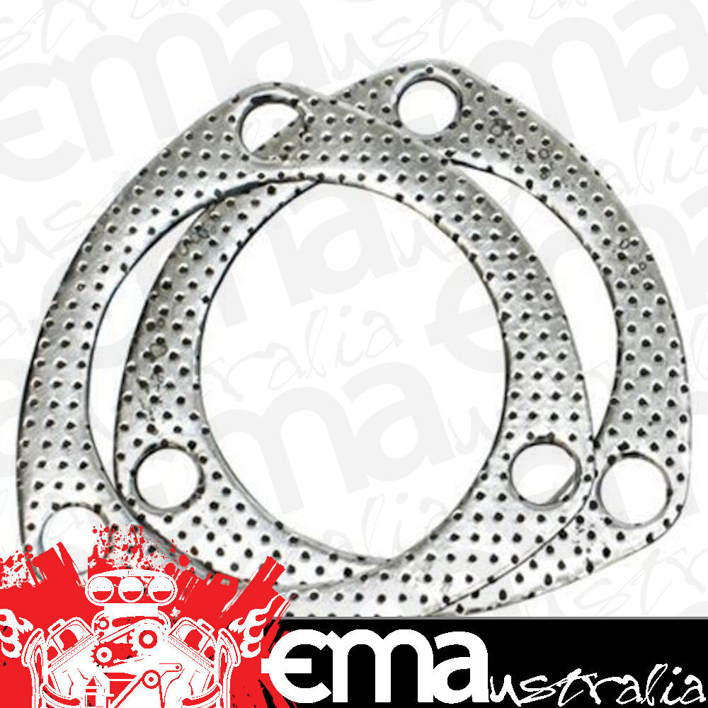 Proflow PFEEGC30 Collector Gaskets Graphite 3-Hole 3.00 " Inside Diameter Pair