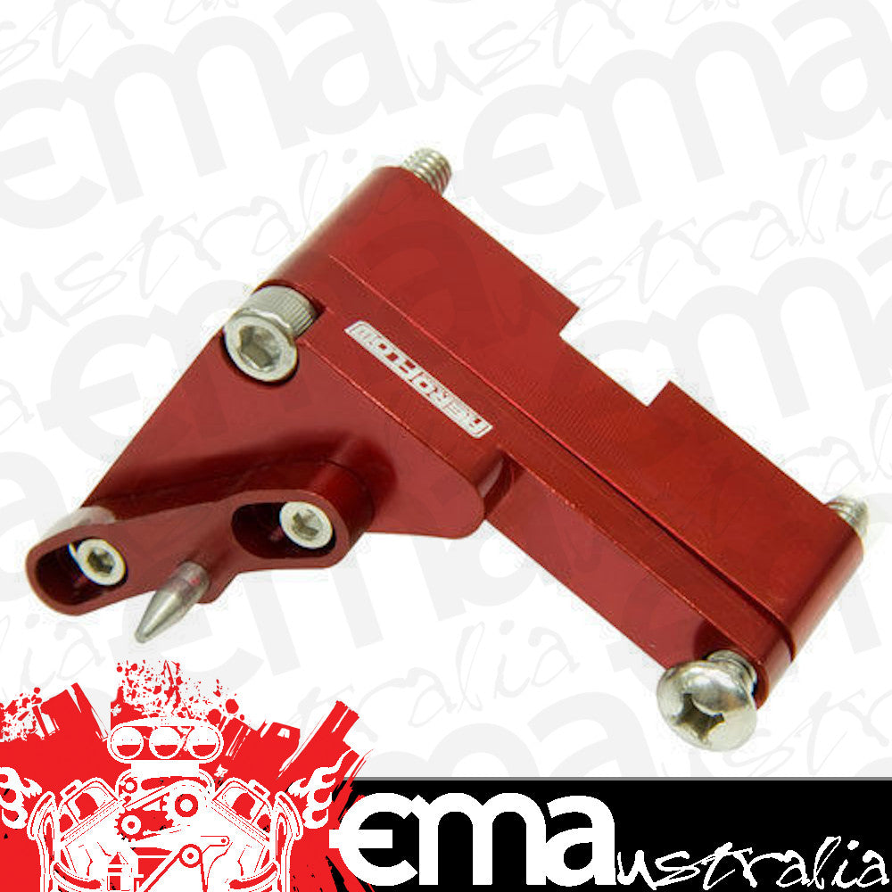 Chev Big Block (6-1/4" Balancer)Material: Billet Aluminium BBC Timing Pointer Red with 4 Deg Of Adjustment Aeroflow Performance Products AF64-2051R