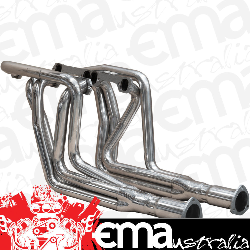 Proflow PFEEH5325S Exhaust Stainless Steel Extractors For Holden HQ HJ HX HZ WB For Chevrolet Small Block Tuned 1-3/4" Primary