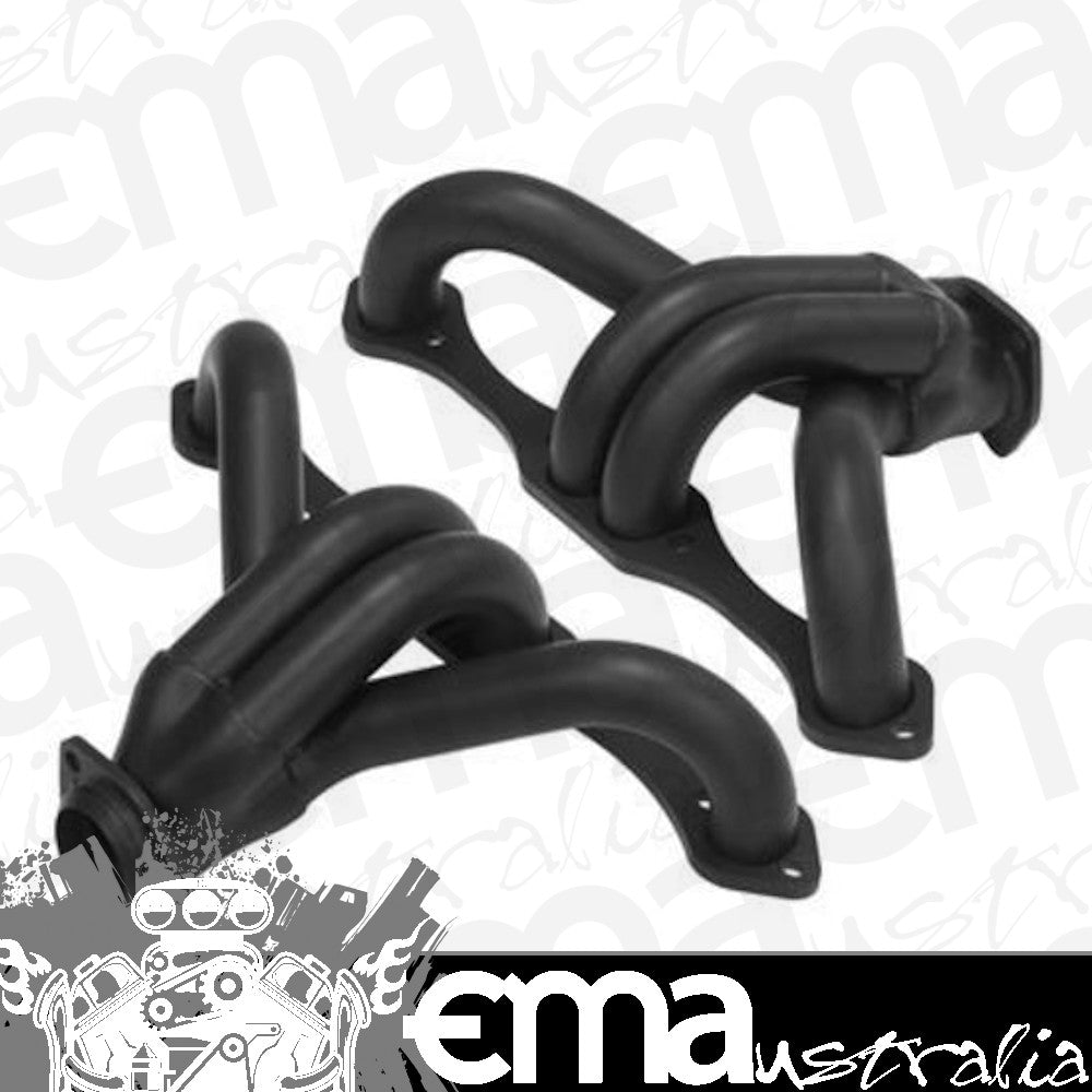 Proflow PFEEH5560BK Exhaust Black Ceramic Block Huggers For Chevrolet Small Block