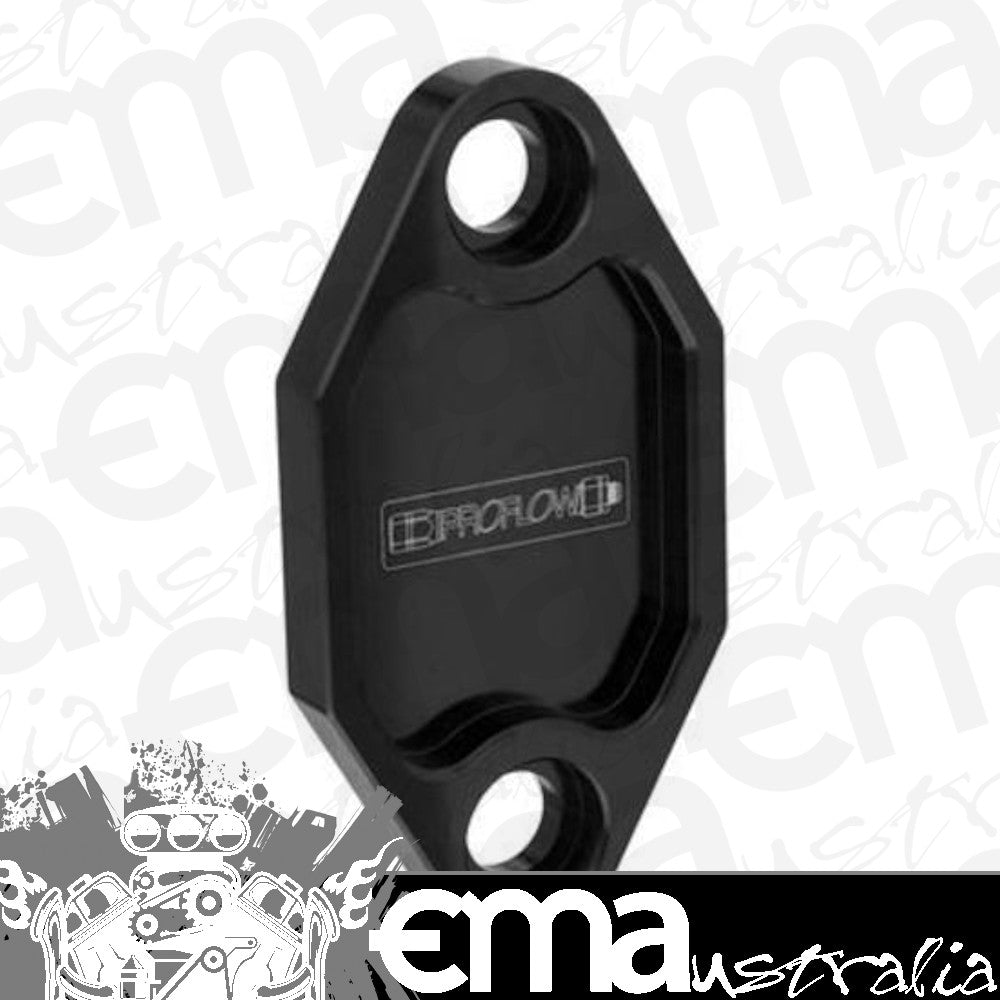 Proflow PFEFB-100BK Fuel Pump Block-Off Plate Aluminium Black Anodised For Holden 253 308 Each